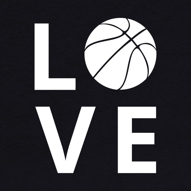 love basketball by retro bloom